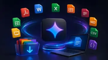 جوجل توفر إمكانية إنشاء ملفات جاهزة للتنزيل مباشرةً داخل Gemini